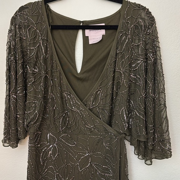 Anthropologie BHLDN Hannon Dress beaded size 10 - Picture 11 of 15